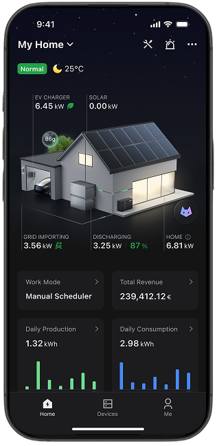Application EMS sur smartphone